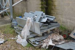 Galvanised Steel Panel Components and Equipment, in one stack