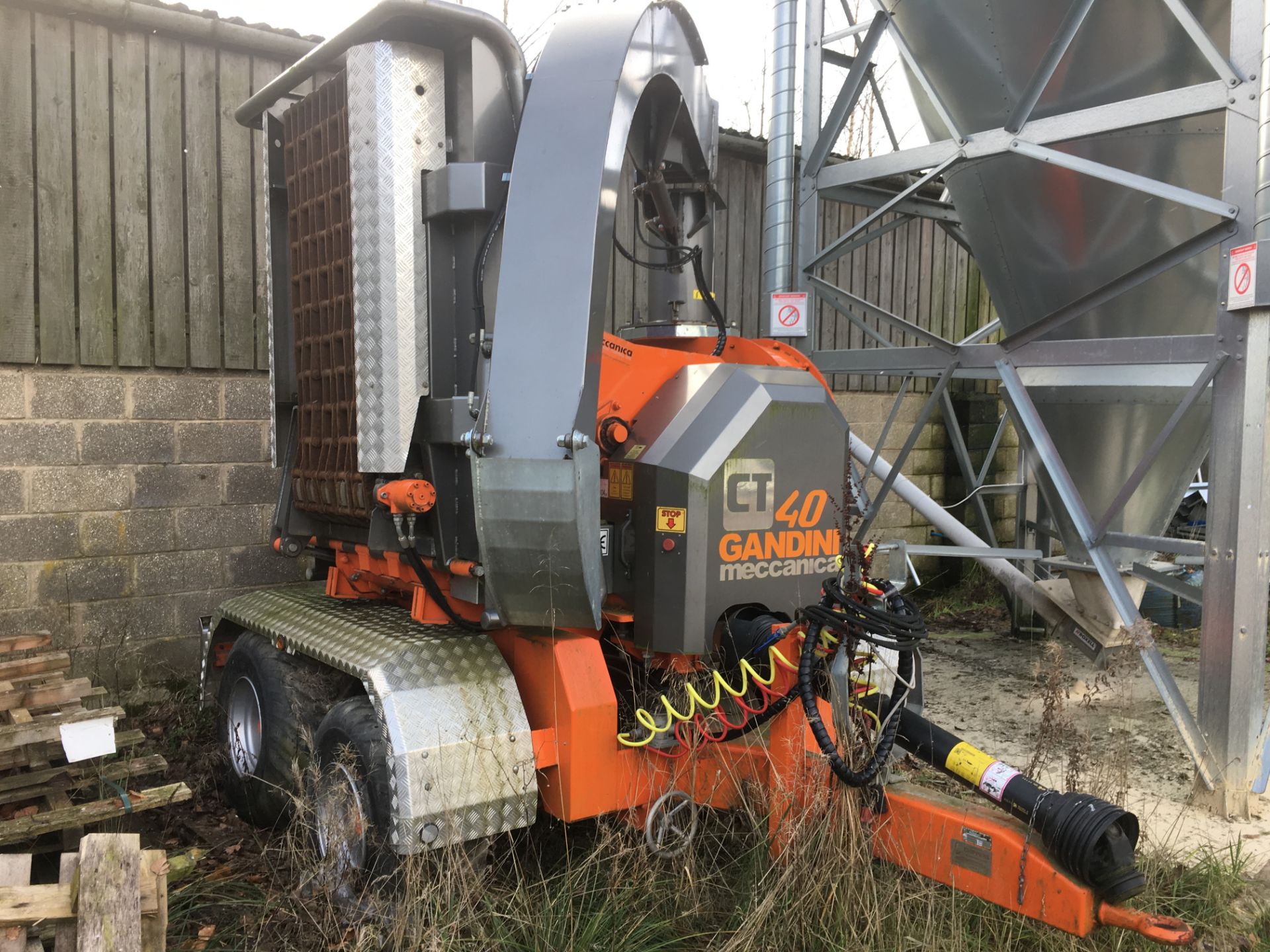 Gandini Meccanica CT40/75TTS MOBILE WOOD CHIPPER, serial no. CT40453, year of manufacture 2014, with