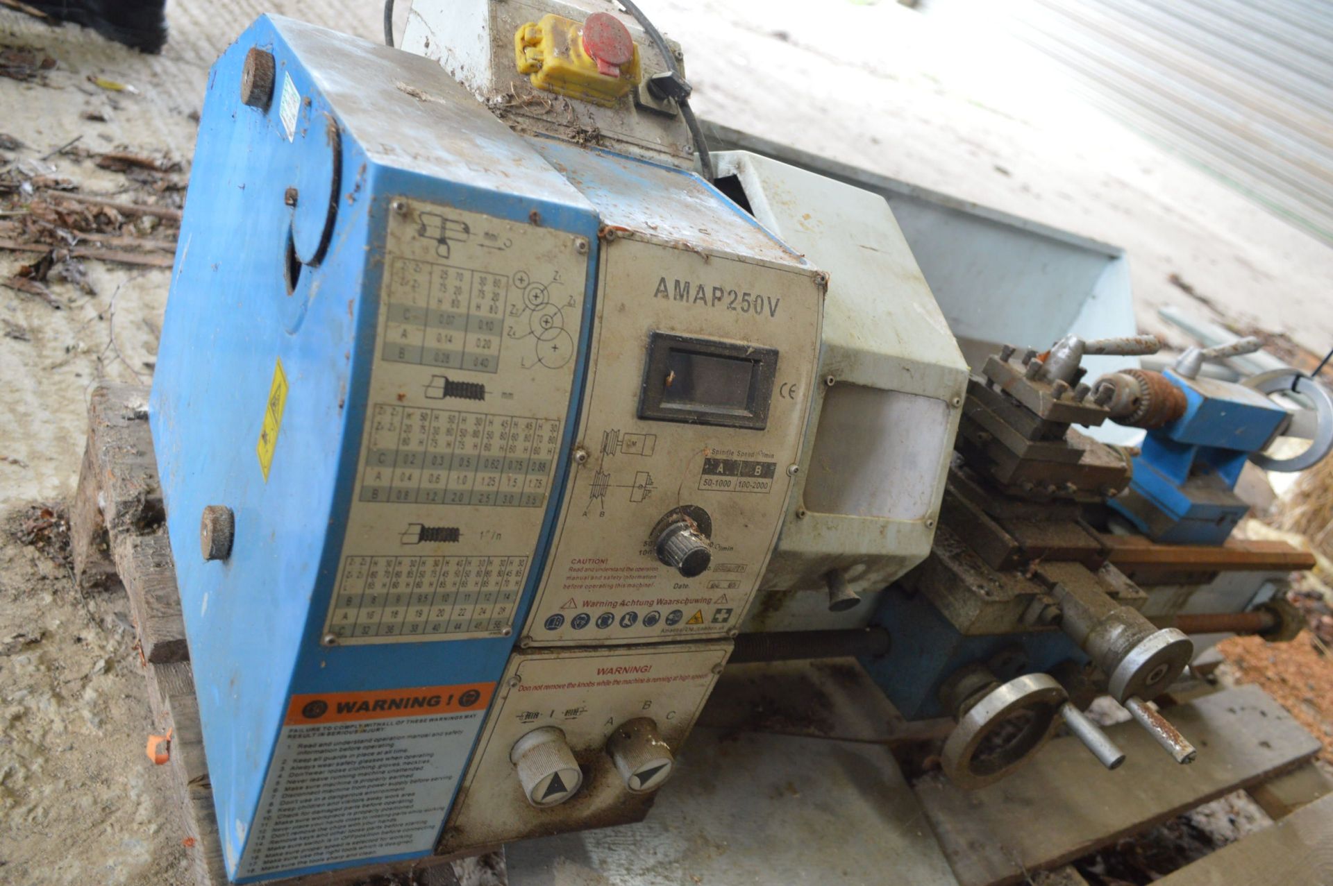 AMAP250V Bench Lathe, approx. 250mm swing x 500mm between centres, 240V - Image 3 of 3