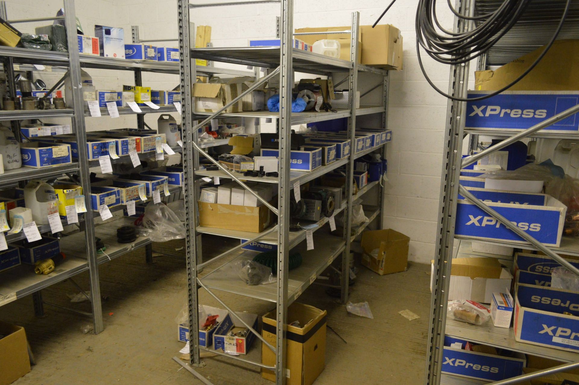 Nine Galvanised Steel Multi-Tier Stock Racks (reserve removal until contents cleared) - Image 2 of 5