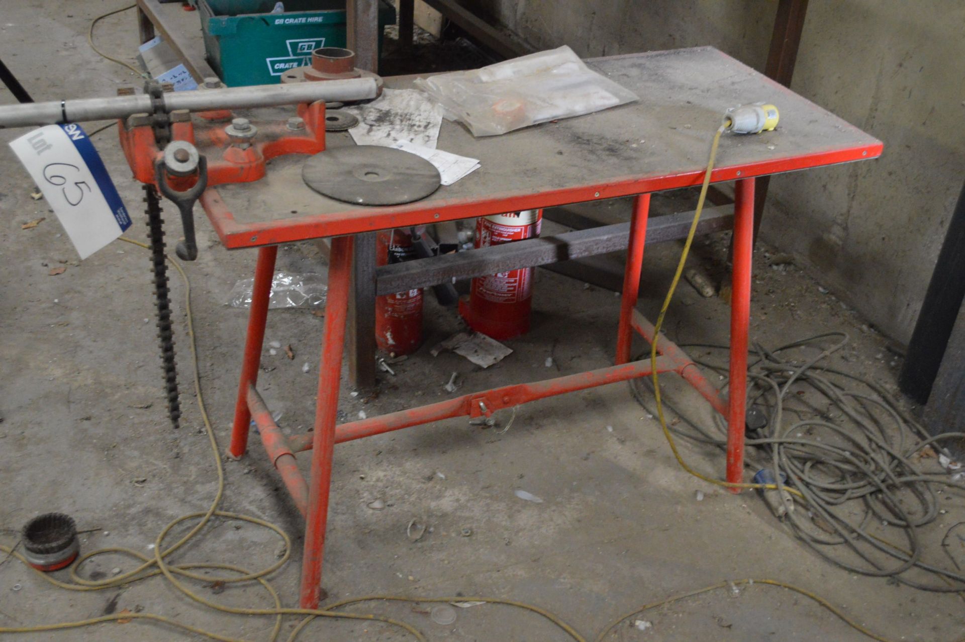 Ridgid BC-810A ½in to 8in Pipe Vice, with stand - Bild 2 aus 2