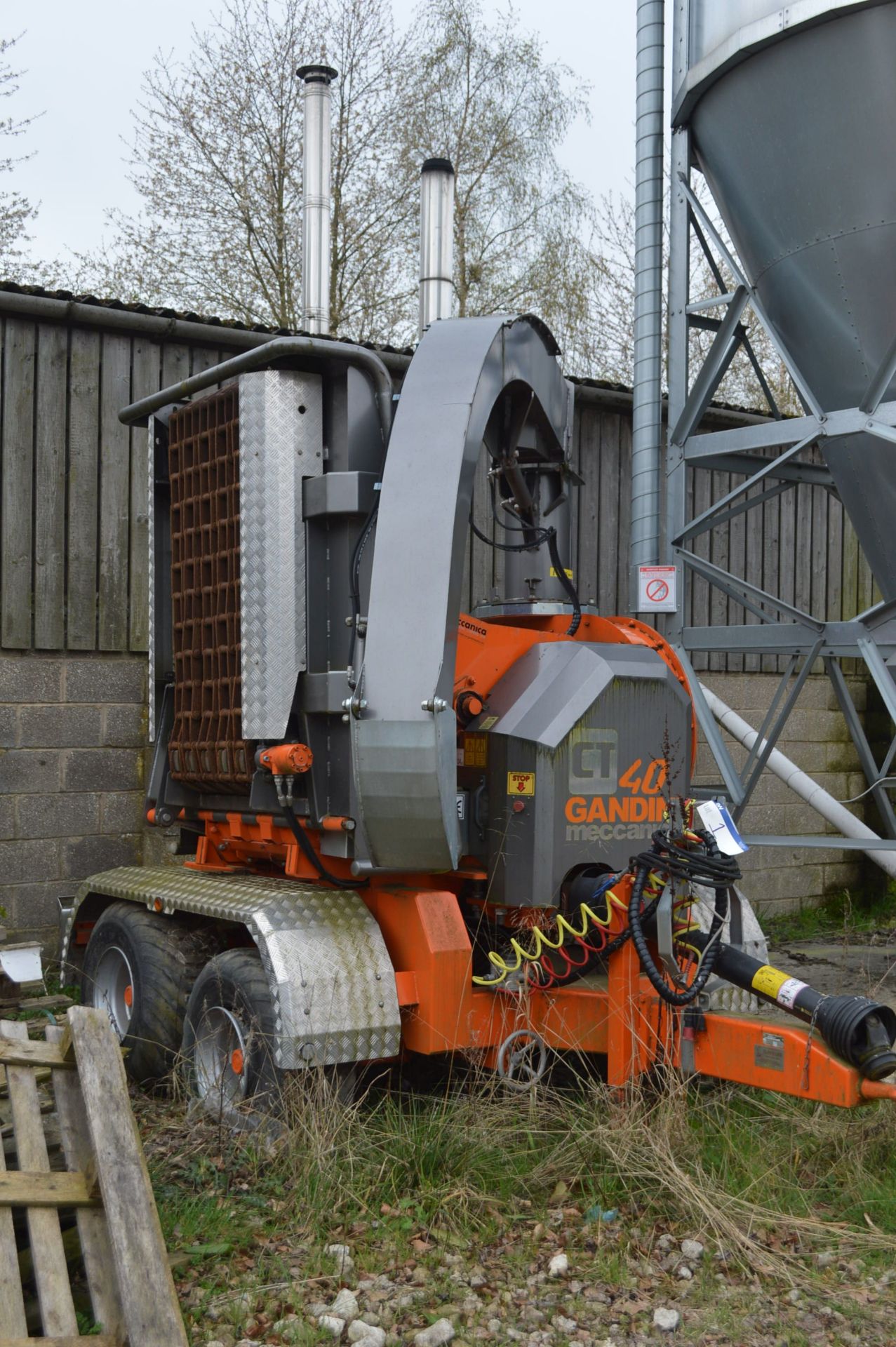 Gandini Meccanica CT40/75TTS MOBILE WOOD CHIPPER, serial no. CT40453, year of manufacture 2014, with - Image 7 of 11
