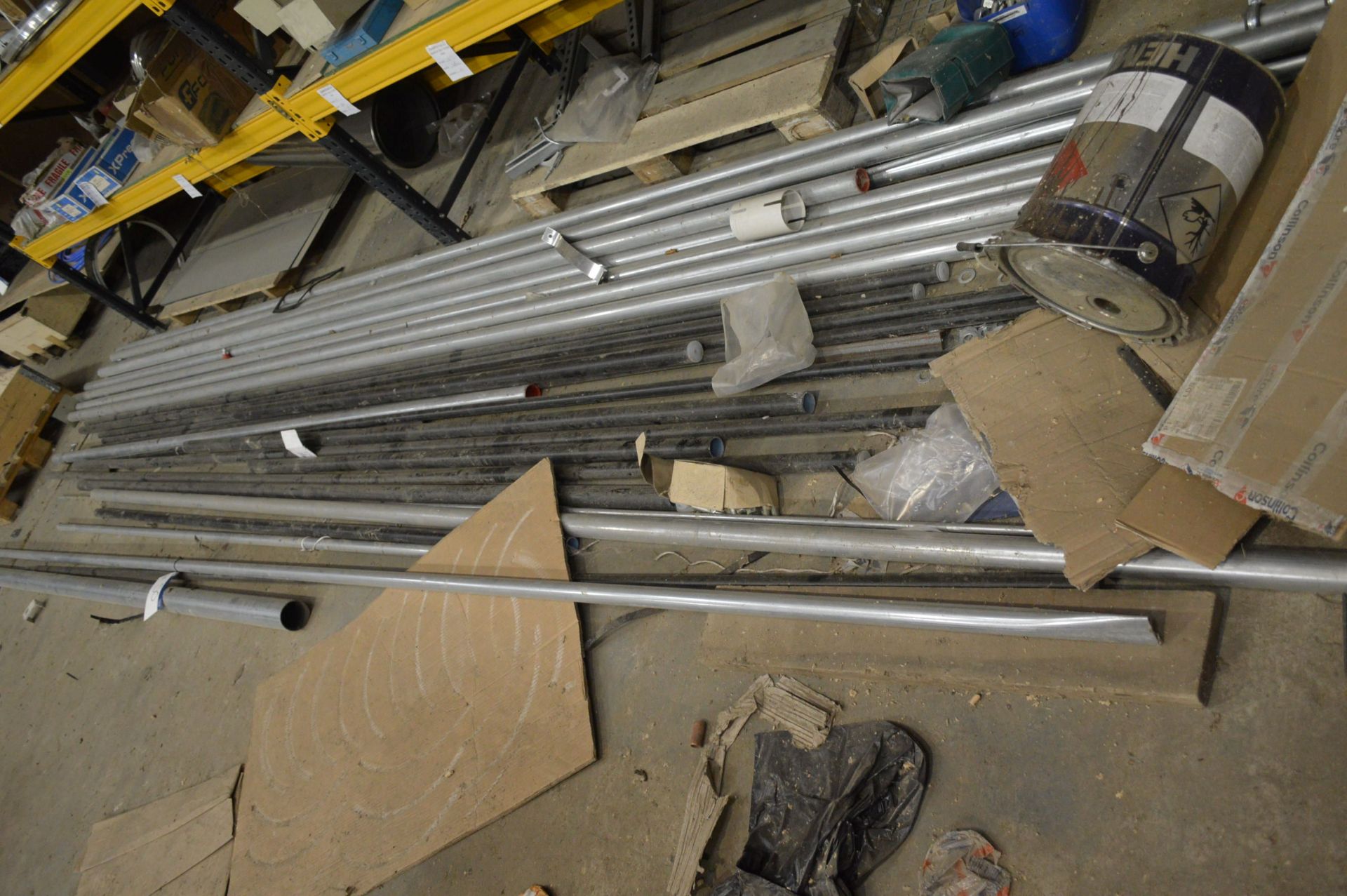 Assorted Steel and Galvanised Steel Pipe, as set out on floor