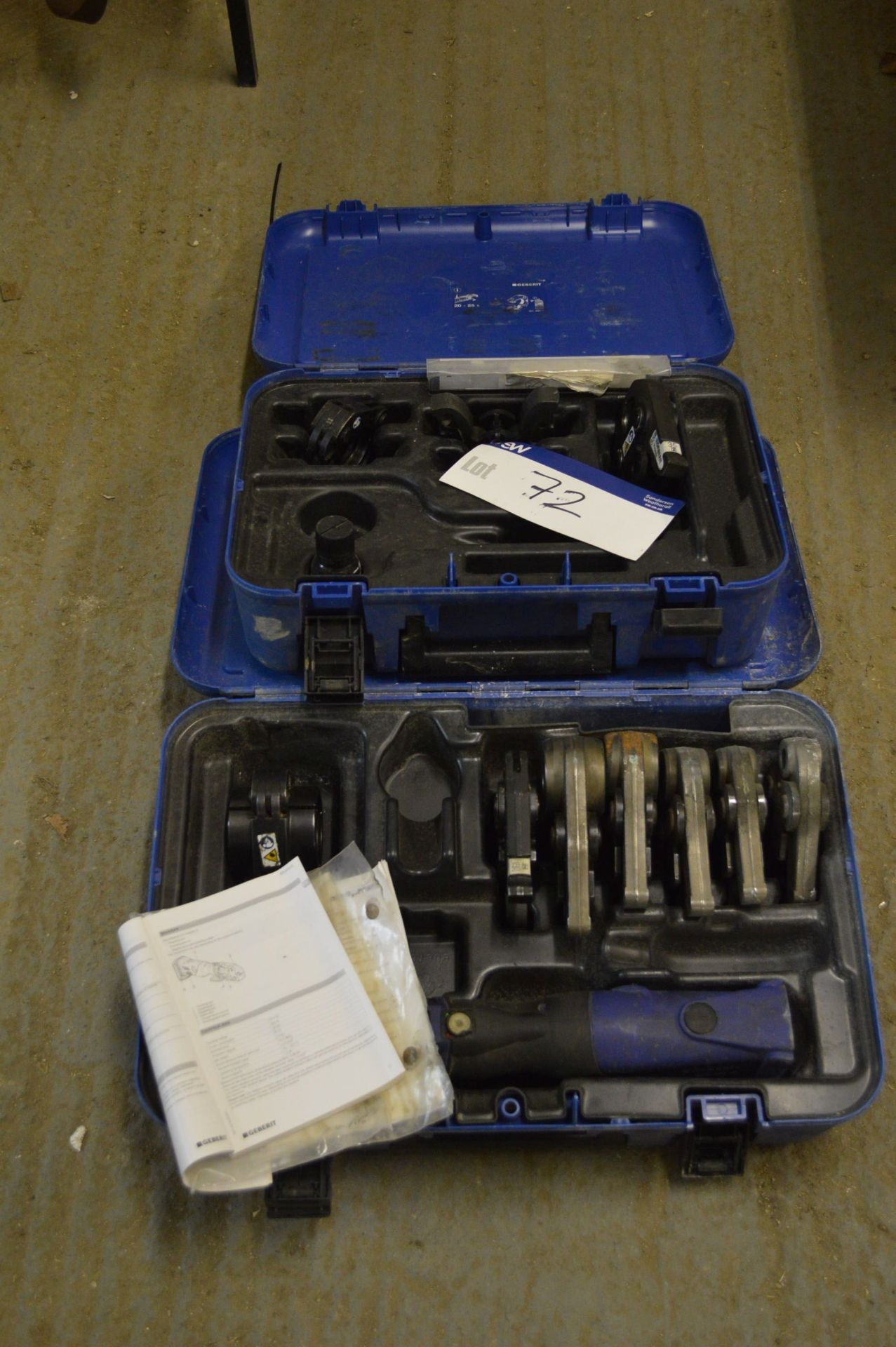 Geberit Pressing Tool Equipment, in two boxes