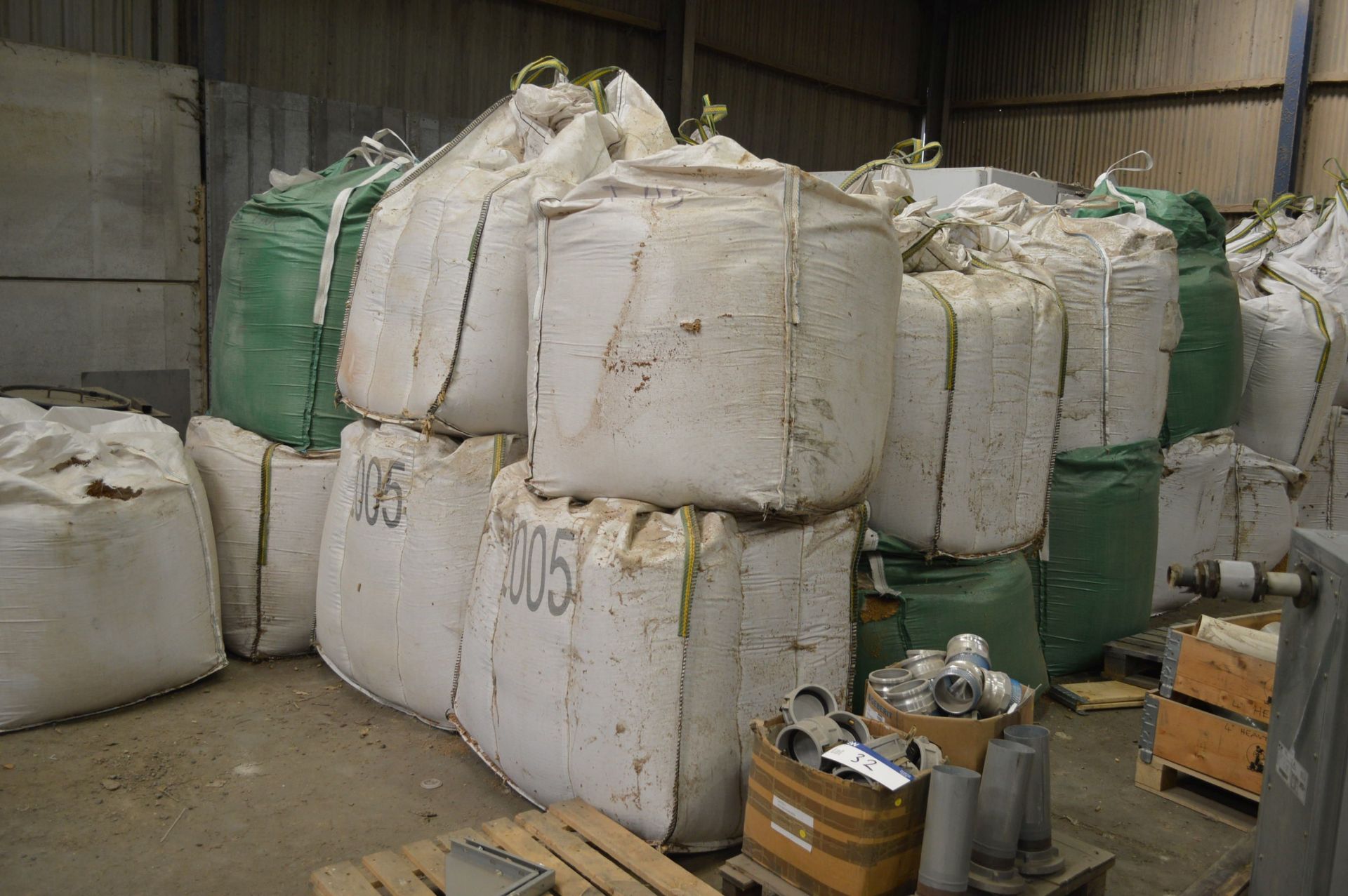 Approx. 38 Large Tote Bags, understood to include contents comprising sawdust, wood pellets, olive - Image 2 of 8