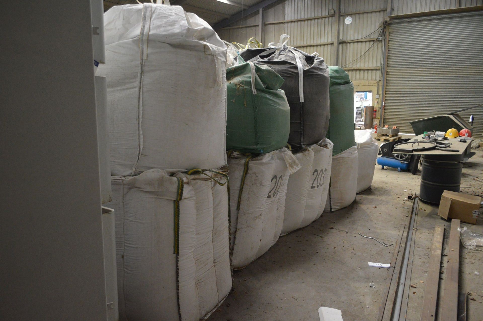 Approx. 38 Large Tote Bags, understood to include contents comprising sawdust, wood pellets, olive - Image 4 of 8