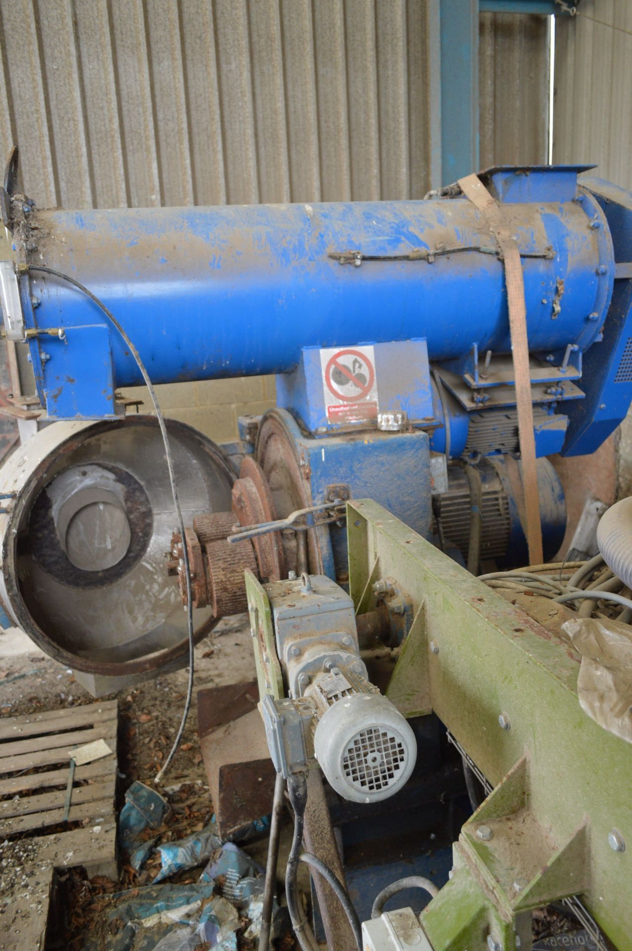 PELLETING PRESS (understood to be R Sizer Orbit), with electric motor drive, CC95/185 stainless - Image 5 of 9