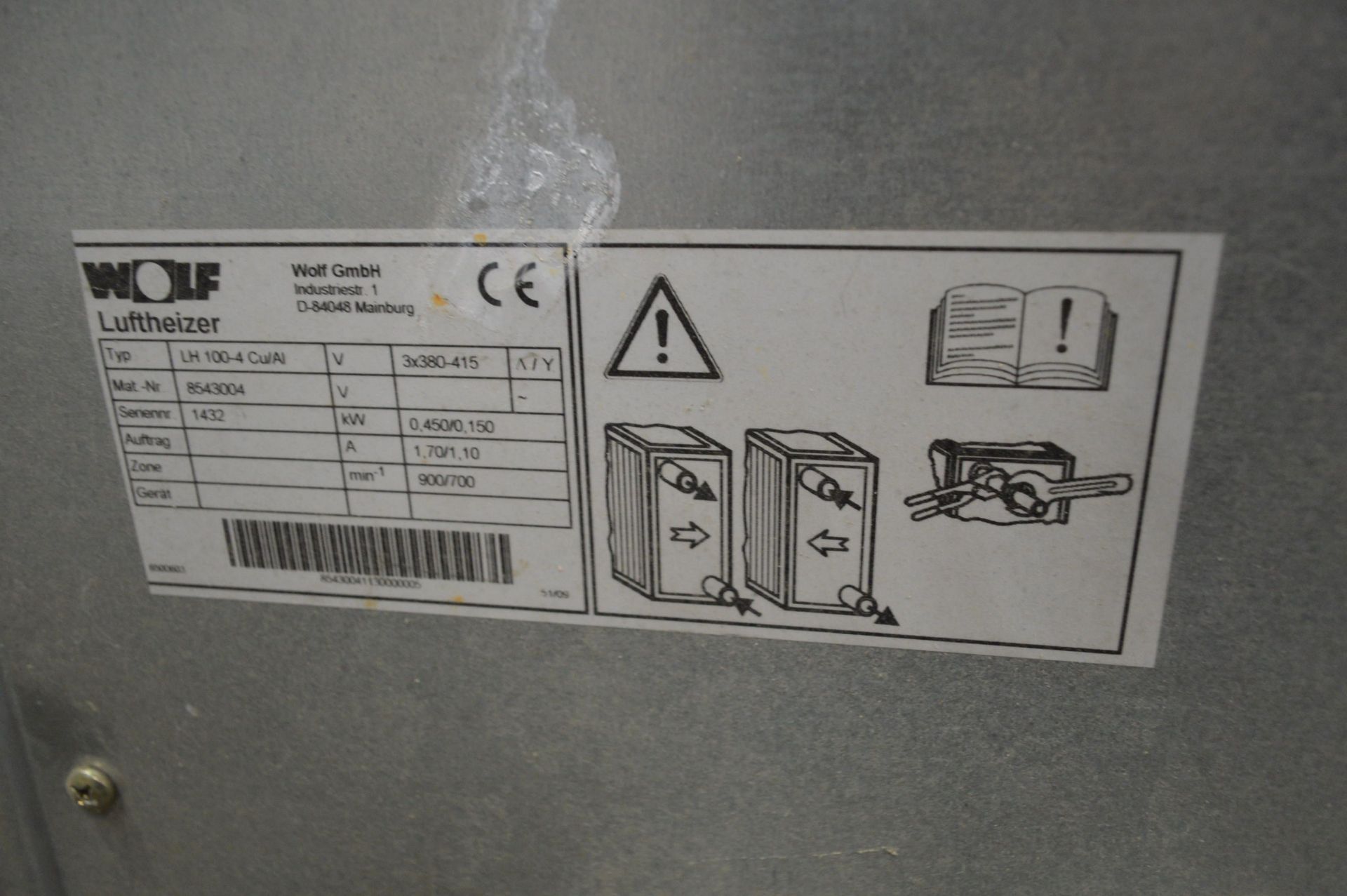 Wolf LH 100-4 Cu/AI Heat Exchange Panel - Image 4 of 5