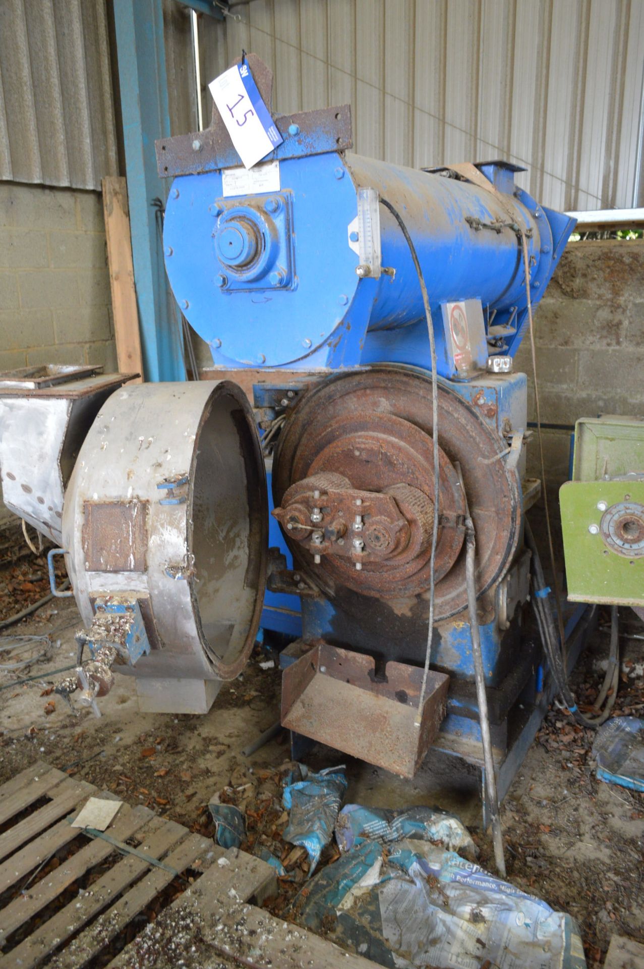 PELLETING PRESS (understood to be R Sizer Orbit), with electric motor drive, CC95/185 stainless - Bild 3 aus 9