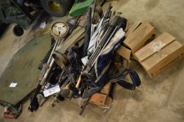 Assorted Golf Bags and Clothes, as set out on pall