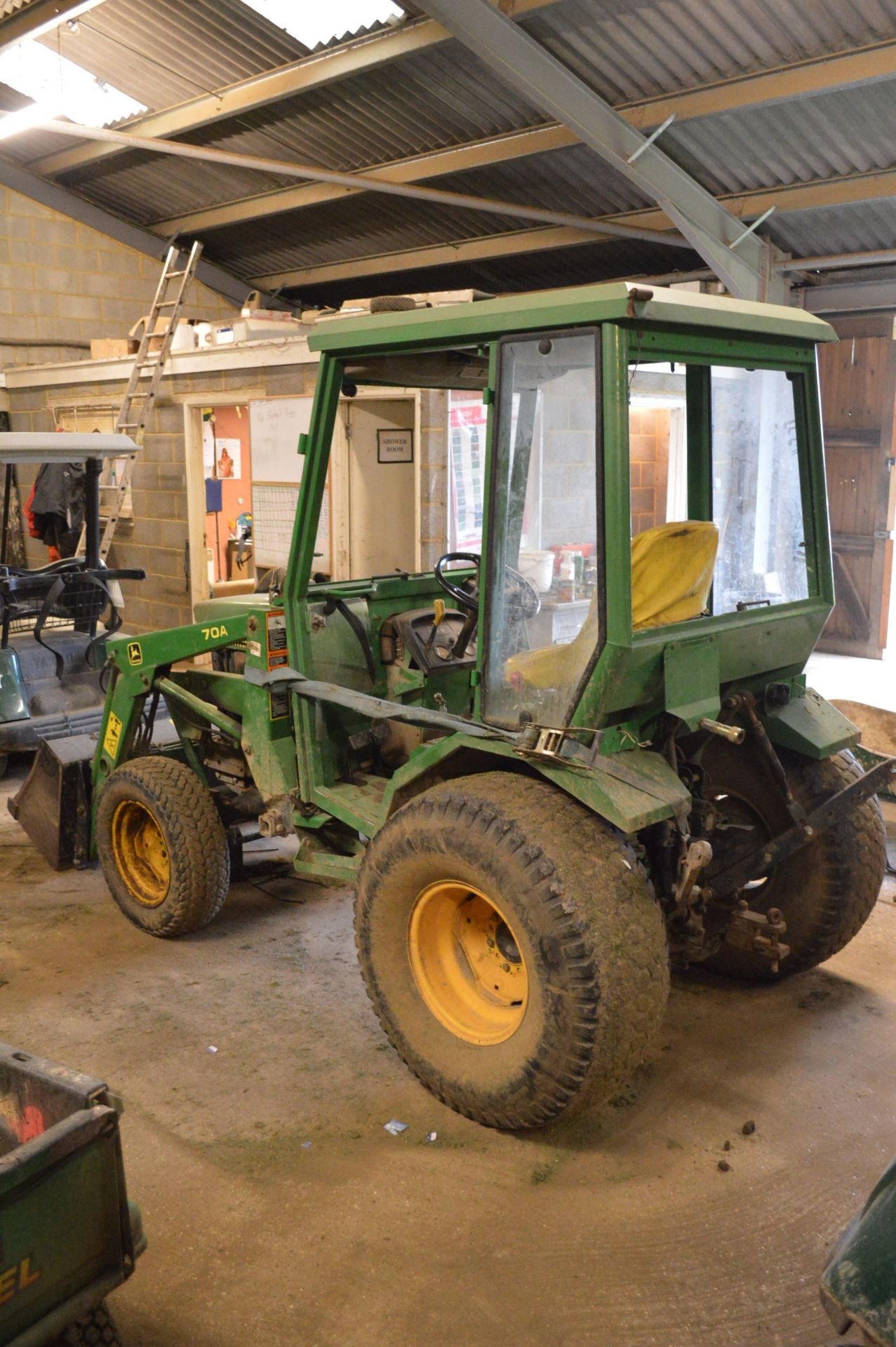 John Deere 955 TRACTOR, with model 70A front loade - Image 3 of 4