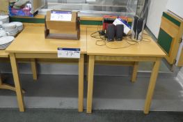 Two Tables, each approx. 760mm x 760mm