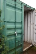 Steel Shipping Container, approx. 12m long