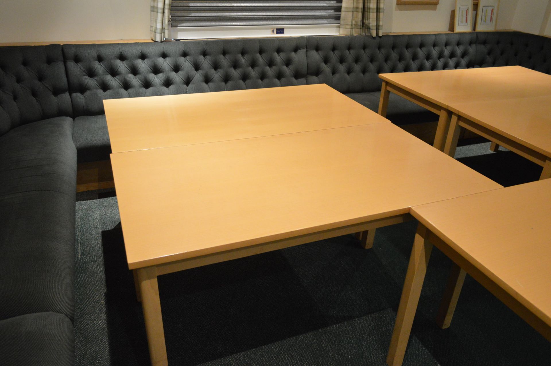 Five Tables, each 1.4m x 760mm - Image 4 of 4