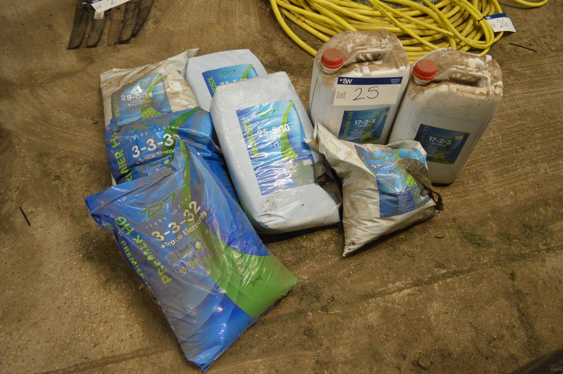 Fertilisers, as set out