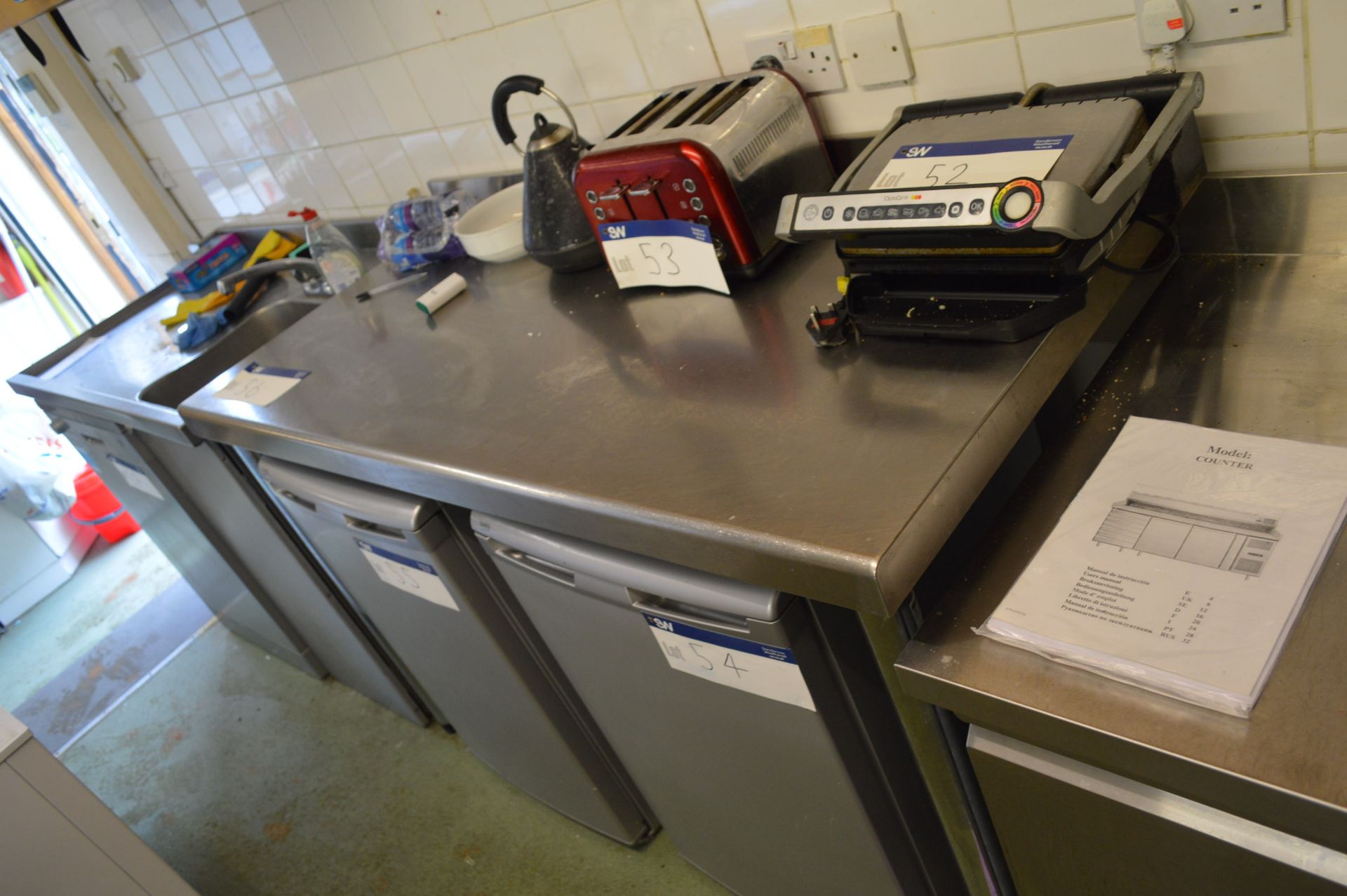 Stainless Steel Preparation Bench, approx. 1.5m x - Image 2 of 2