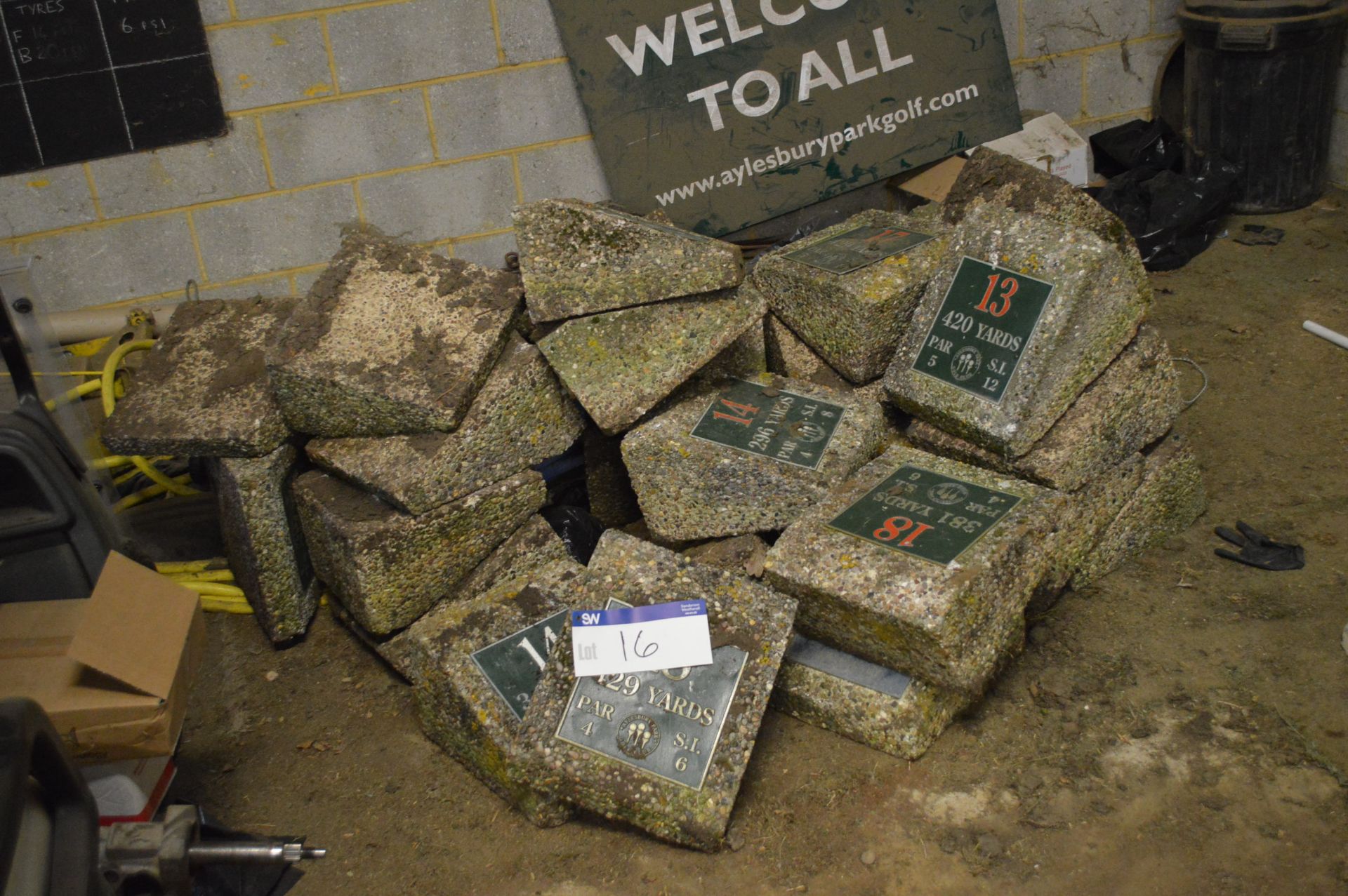 Pre-Cast Concrete Tee Markers, as set out