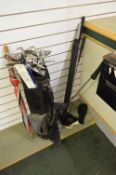 Golf Bag, Clubs and Umbrellas, as set out