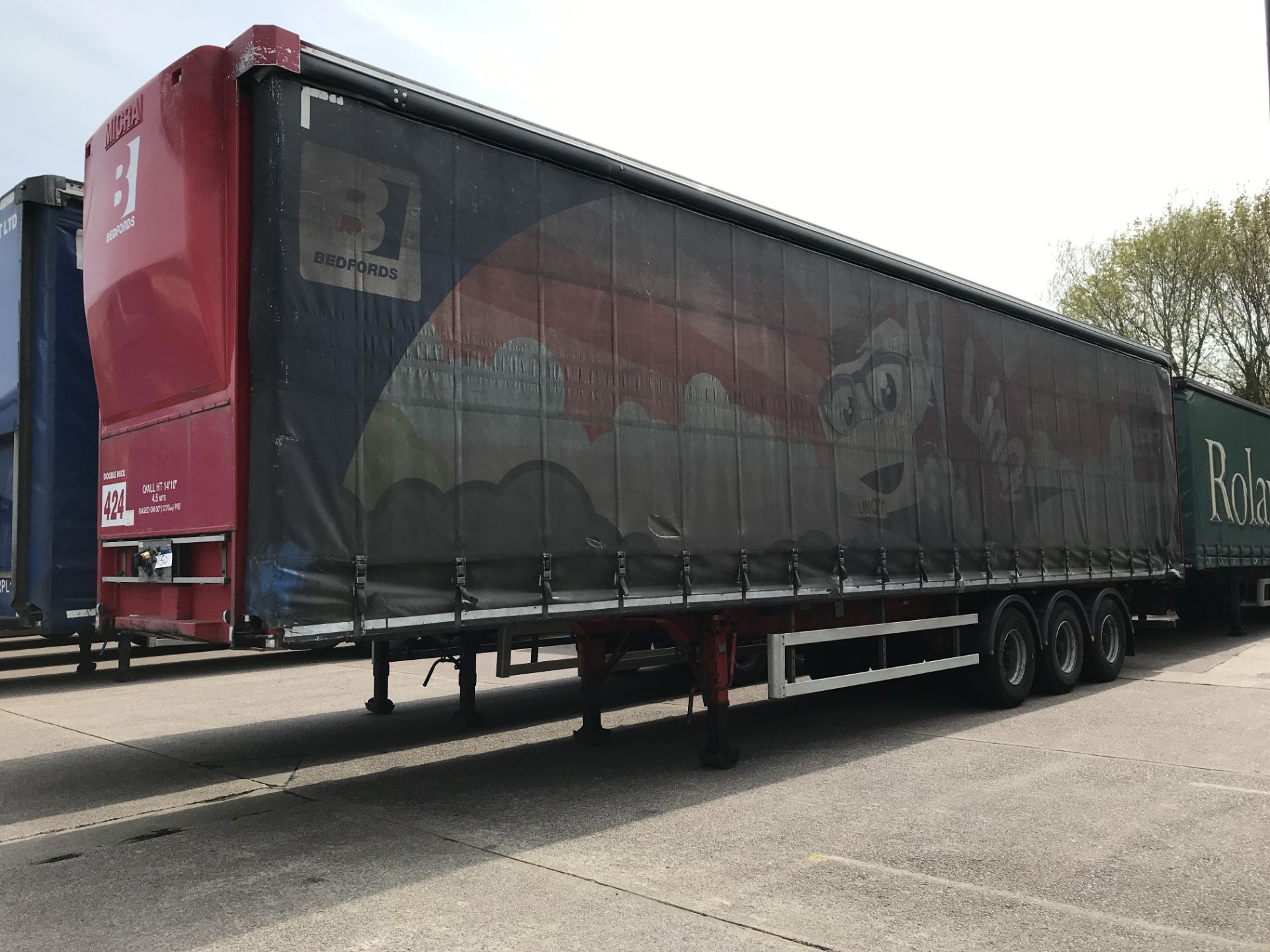 Concept 13.6m Tri-Axle Curtainside Double Deck Semi-Trailer, chassis no. 1650, ID no. C337380,