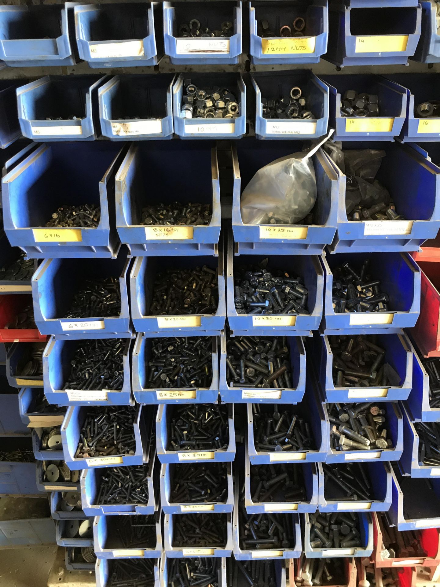 Assorted Nuts, Bolts & Fastenings, as set out on mobile rack (lot located at Bedfords Limited (In - Image 4 of 4