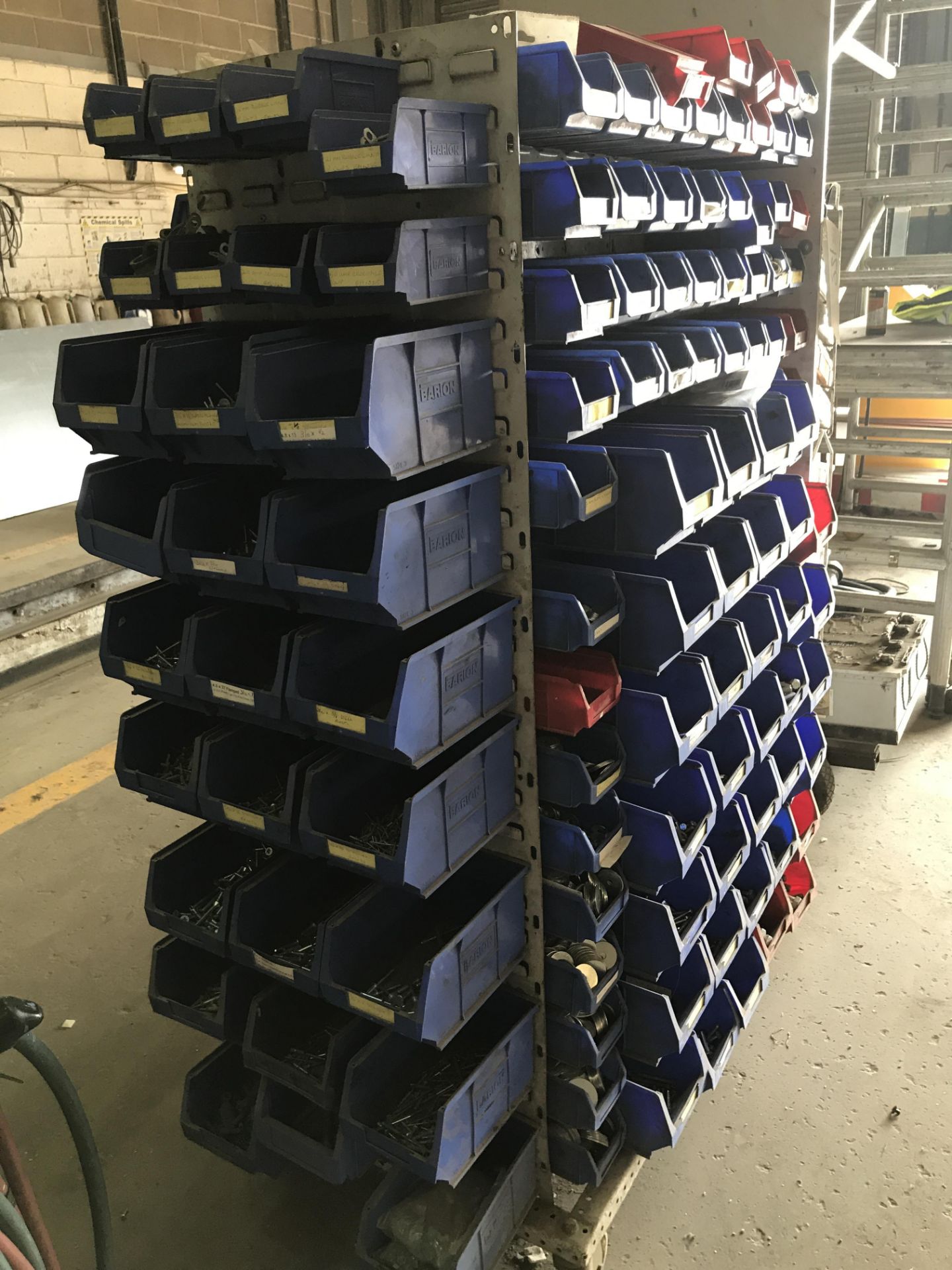 Assorted Nuts, Bolts & Fastenings, as set out on mobile rack (lot located at Bedfords Limited (In - Image 3 of 4