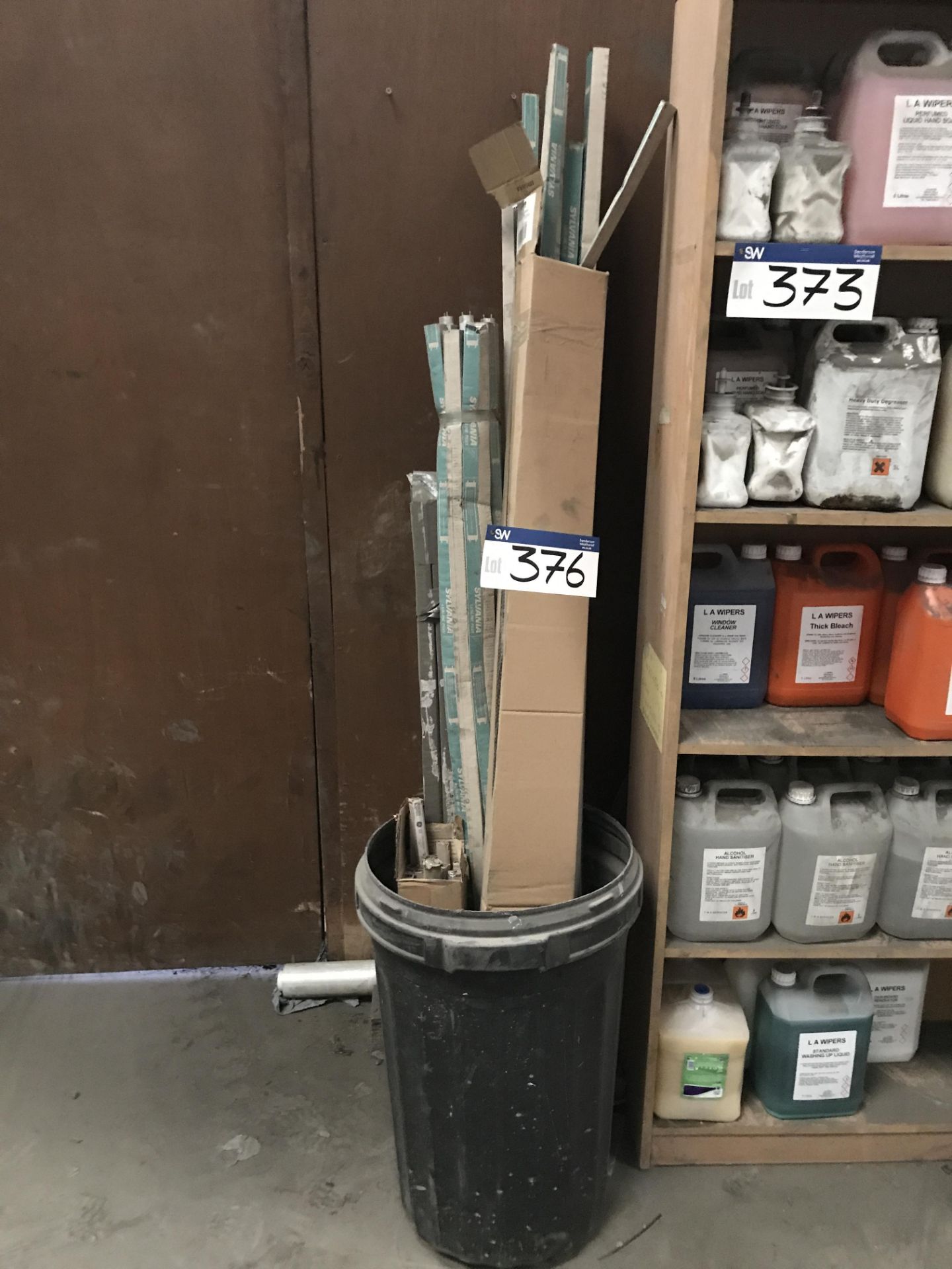 Quantity of Assorted Fluorescent Light Tubes, as set out in plastic bin (lot located at Bedfords