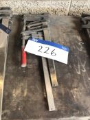 Four Assorted Fast Clamps (lot located at Bedfords Limited (In Administration), Pheasant Drive,