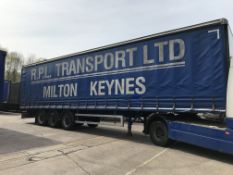 Montracon 13.6m Tri-Axle Curtainside Single Deck Semi-Trailer, chassis no. SMRC3AXXXDN106516, ID no.