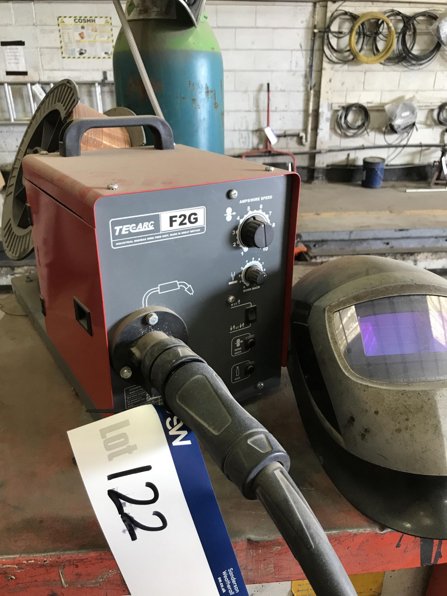 NBC 400 Mig Welder Set, with Tecarc F2G twin roll wire feed unit, two Binzel mig torches and welding - Image 3 of 5