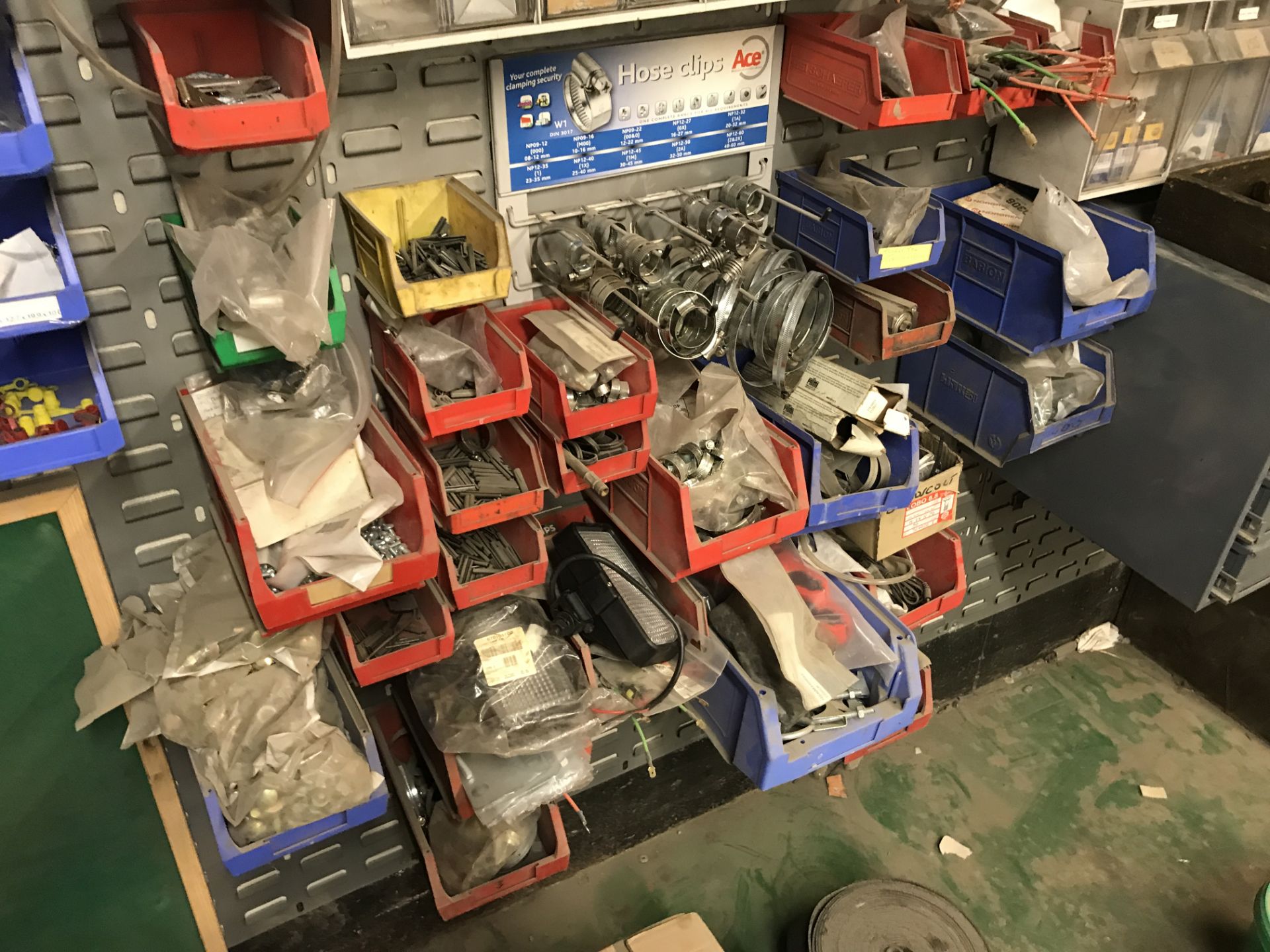 Quantity of Lin Bins, with fixtures and fittings contents and hose reels, as set out (lot located at - Bild 4 aus 6