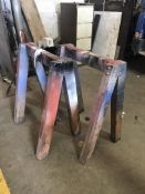 Two Timber Trestles (lot located at Bedfords Limited (In Administration), Pheasant Drive,