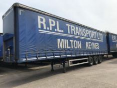 Montracon 13.6m Tri-Axle Curtainside Single Deck Semi-Trailer, chassis no. SMRC3AXXXDN106518, ID no.