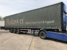 M & G Trailers 13.6m Tri-Axle Curtainside Single Deck Semi-Trailer, chassis no. 35699, ID no.