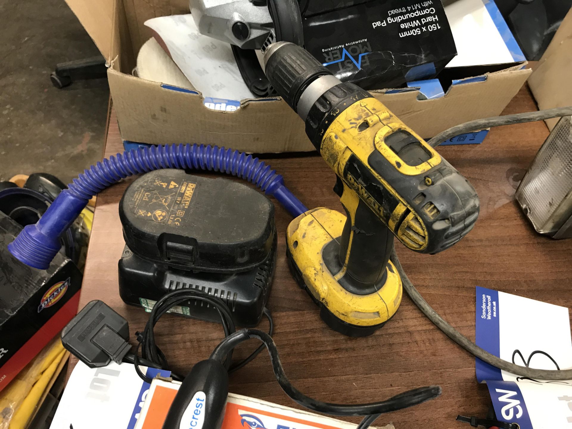 DeWalt DE9093 Electric Portable Drill, with spare battery and charger, 240V (lot located at Bedfords