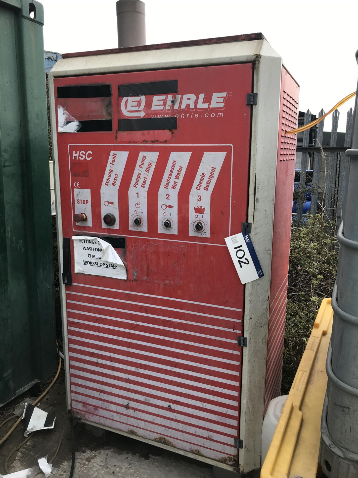 Ehrle HSC Power Wash, with sprayer, steel IBC, plastic spillage tank (contents of spillage tank - Image 2 of 6