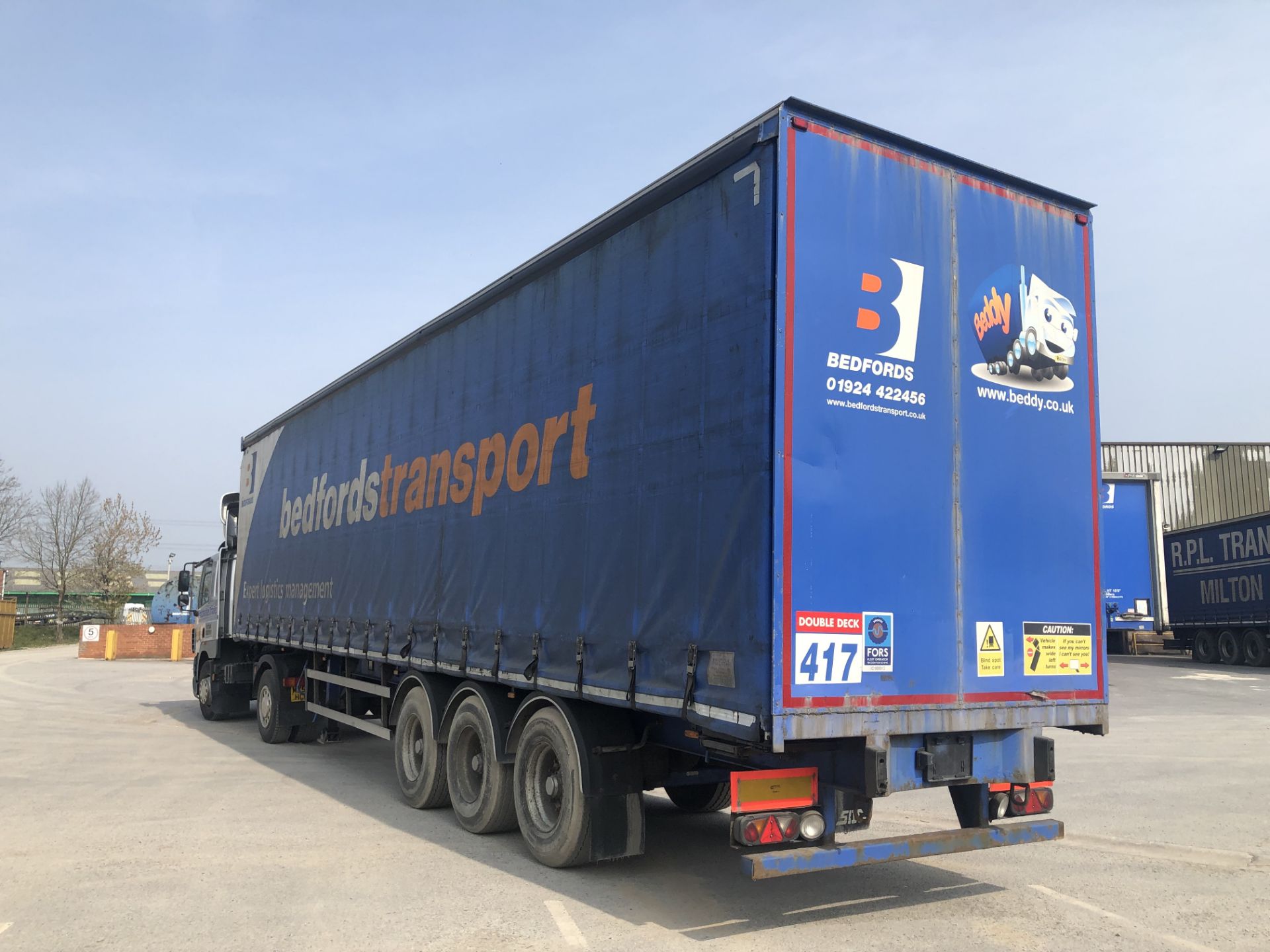 SDC 13.6m Tri-Axle Curtainside Double Deck Semi-Trailer, chassis no. 113830, ID no. C319144, year of - Bild 5 aus 13