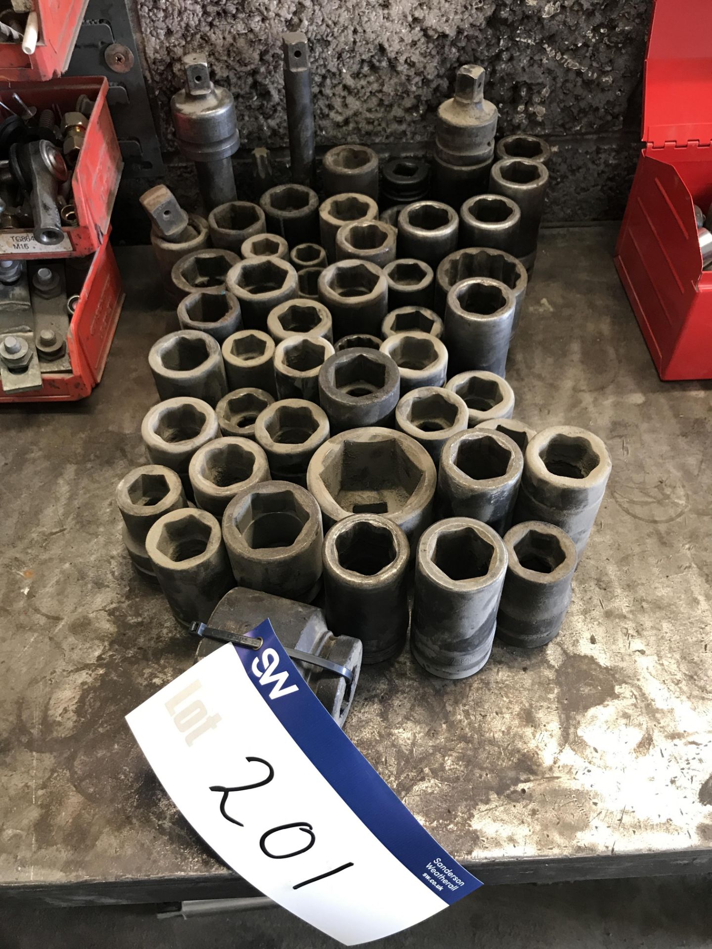 Assorted Impact Sockets, as set out on bench (lot located at Bedfords Limited (In Administration),