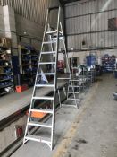 Lyte Ten Rise Alloy Step Ladder (lot located at Bedfords Limited (In Administration), Pheasant