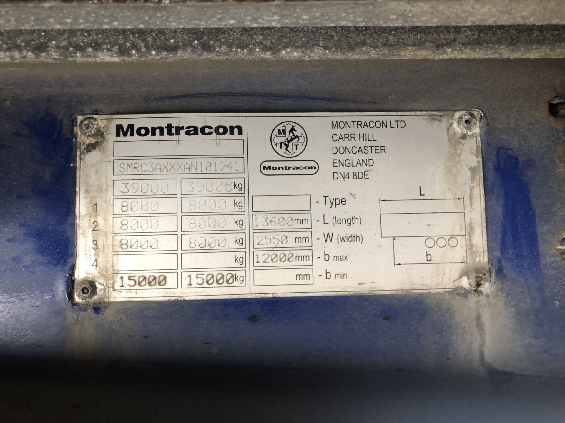 Montracon 13.6m Tri-Axle Curtainside Single Deck Semi-Trailer, chassis no. 101241, ID no. C317905, - Bild 5 aus 9