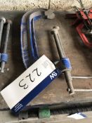 Two Faithful 12in. G Clamps (lot located at Bedfords Limited (In Administration), Pheasant Drive,