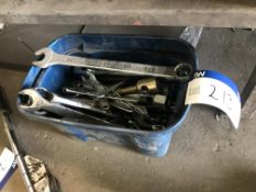 Assorted Spanners, as set out in box (lot located at Bedfords Limited (In Administration),