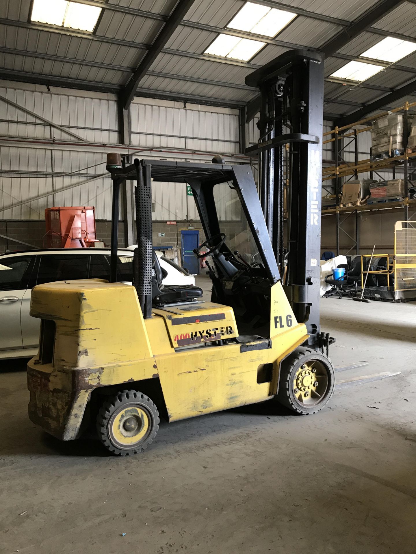 Hyster S4.00XL FL6 DIESEL FORK LIFT TRUCK, serial no. D004D03589U, year of manufacture 1997, - Image 3 of 9
