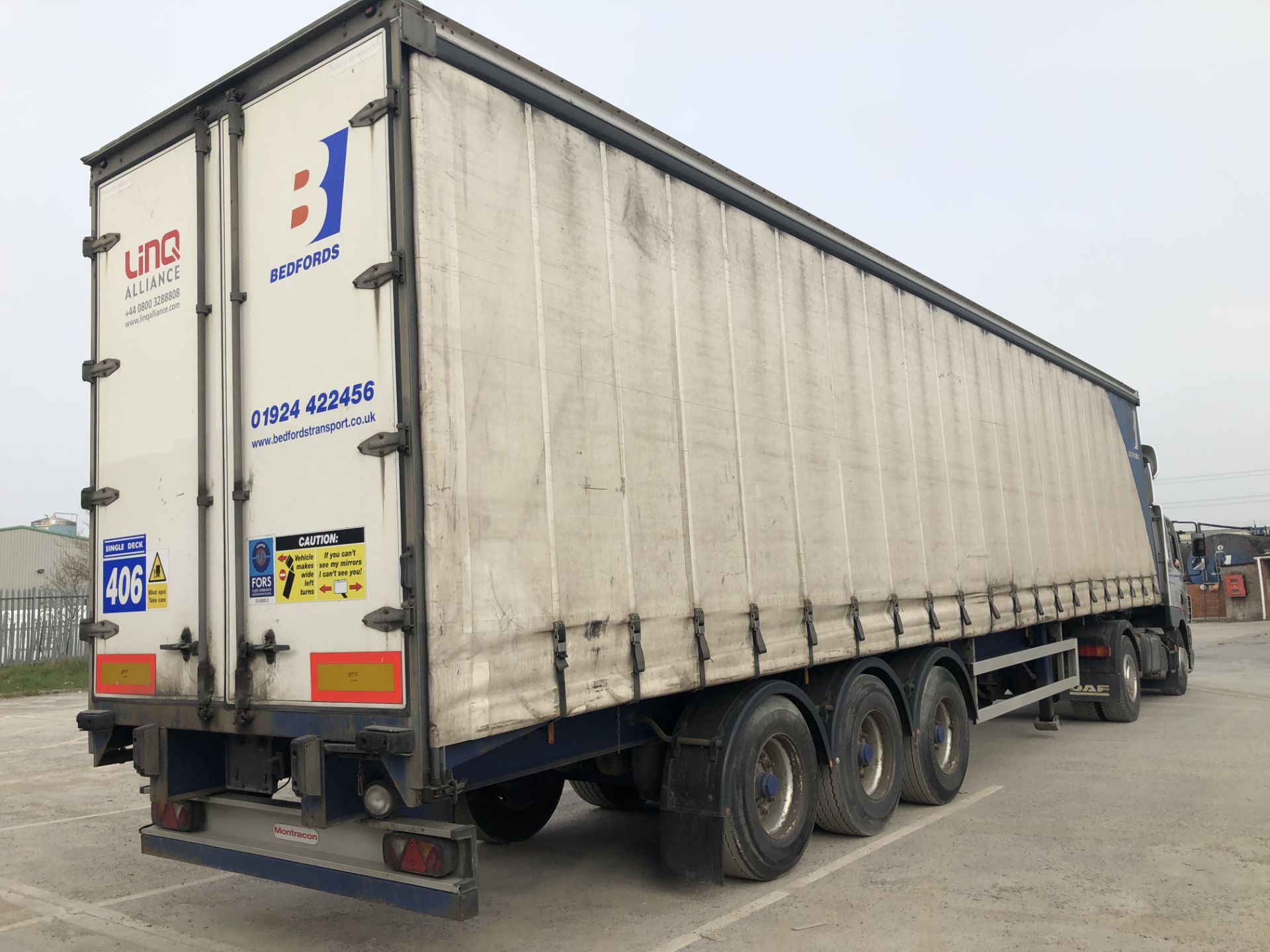 Montracon 13.6m Tri-Axle Curtainside Single Deck Semi-Trailer, chassis no. 101243, ID no. C317902,