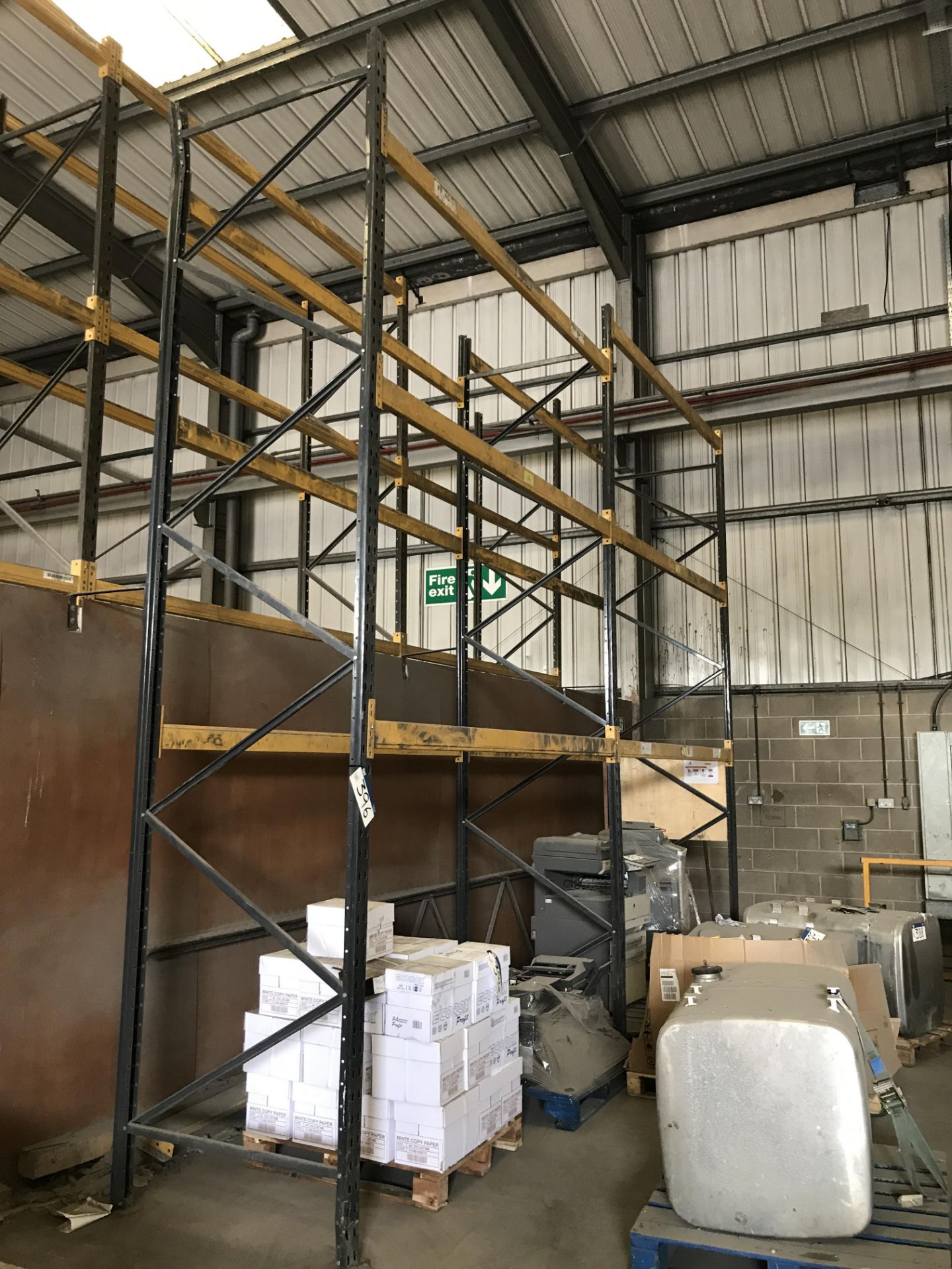 Two Bay Three-Tier Boltless Pallet Racking, each bay approx. 2.7m long (lot located at Bedfords