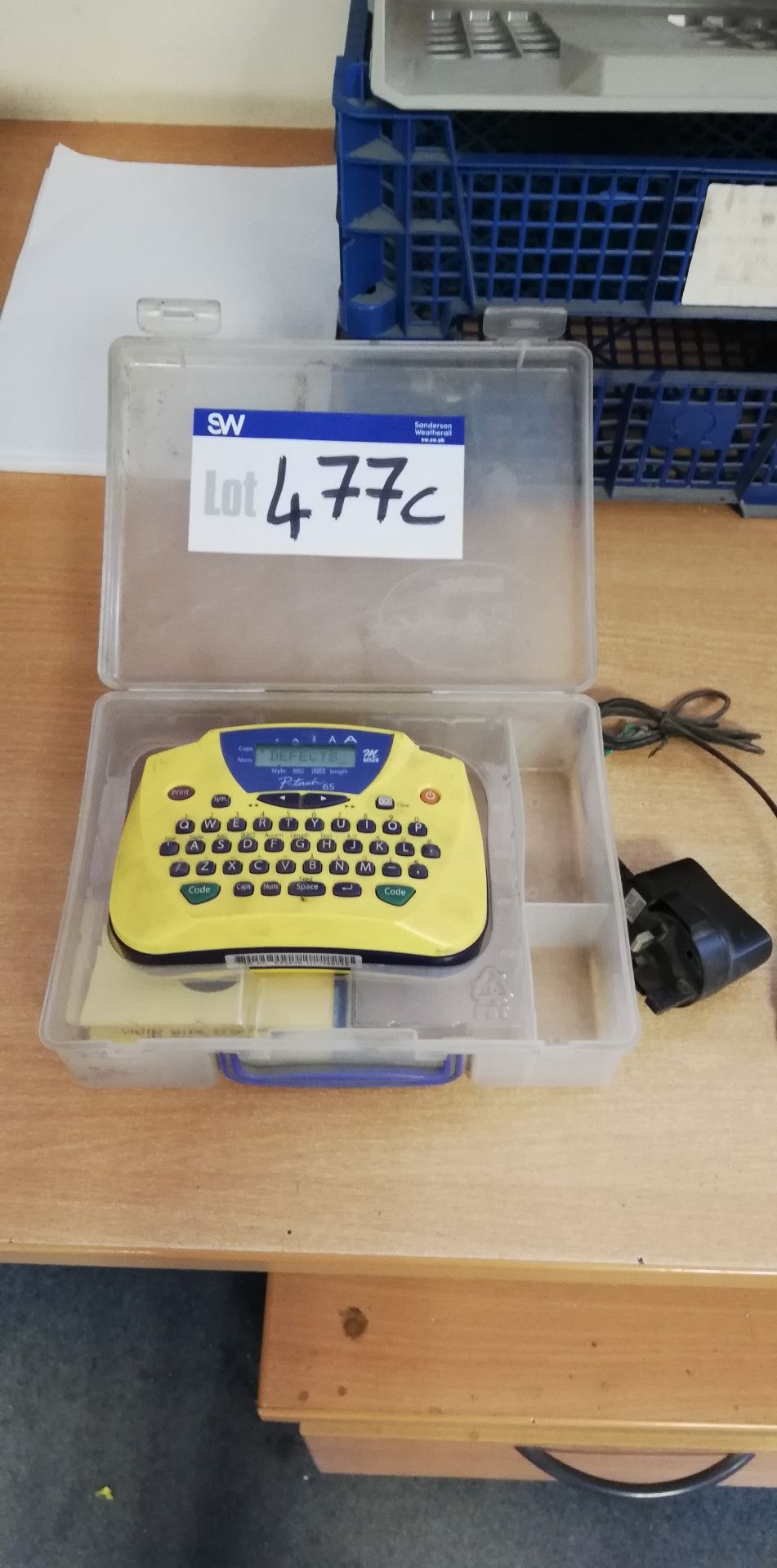 Brother PTouch65 Label Printer, serial no. Es2838-H2J566225 (lot located at Bedfords Limited (In