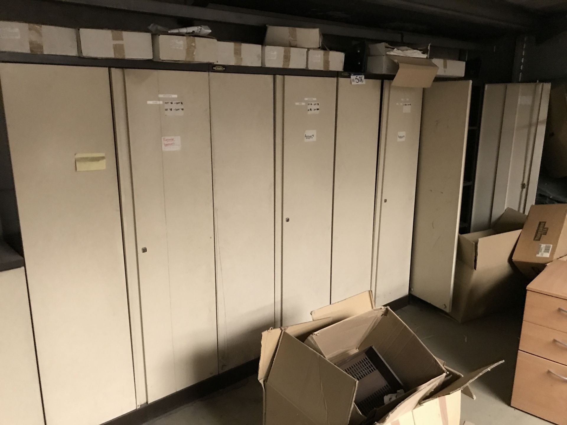 Seven Double Door Steel Cabinets (lot located at Bedfords Limited (In Administration), Pheasant