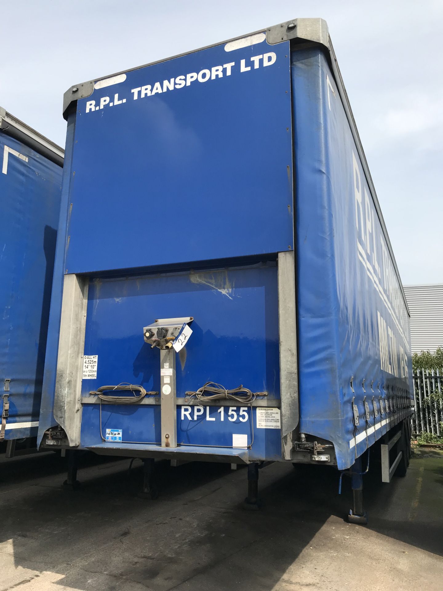 Montracon 13.6m Tri-Axle Curtainside Single Deck Semi-Trailer, chassis no. SMRC3AXXXDN107897, ID no. - Bild 2 aus 6