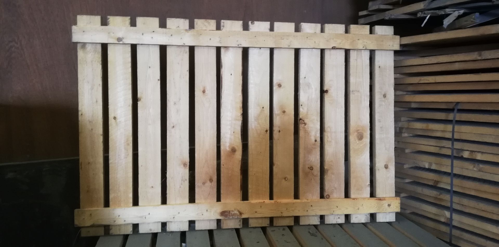 Quantity of Wooden Racking Panels, as set out in two stacks (lot located at Bedfords Limited (In - Image 3 of 3