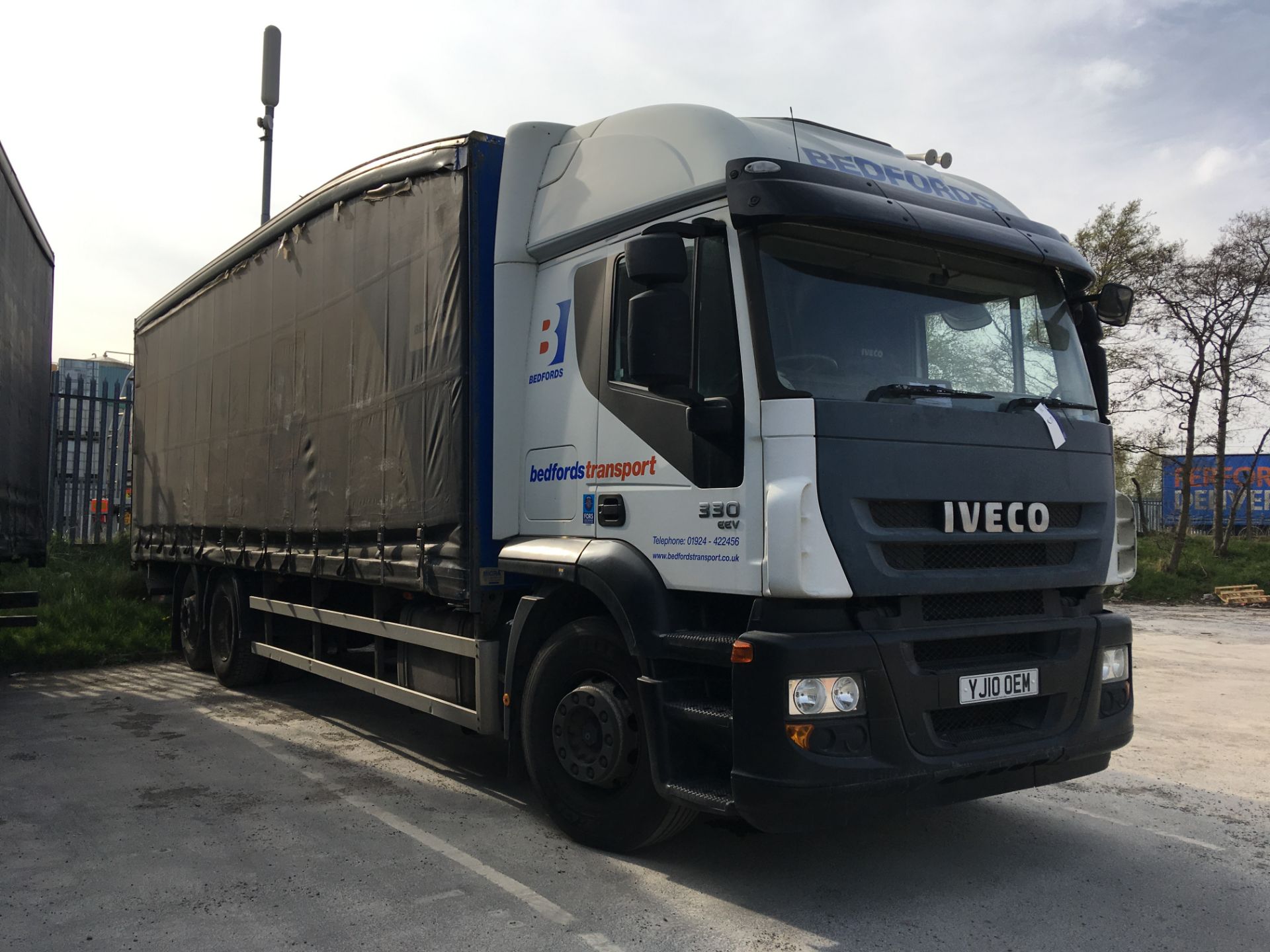 Iveco Stralis 330EEV 26T Rigid Curtainside Wagon, registration no. YJ10 OEM, date first registered