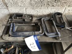 Assorted G Clamps, as set out on bench (lot located at Bedfords Limited (In Administration),